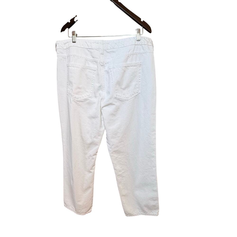 MANGO Midrise Straight Jeans in White Sz 14 - Picture 7 of 14